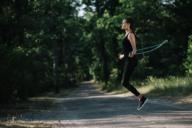 Woman Doing Jump Rope