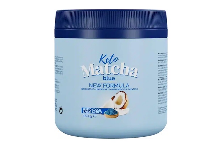 keto matcha blue